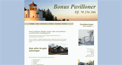 Desktop Screenshot of bonuspavilloner.dk